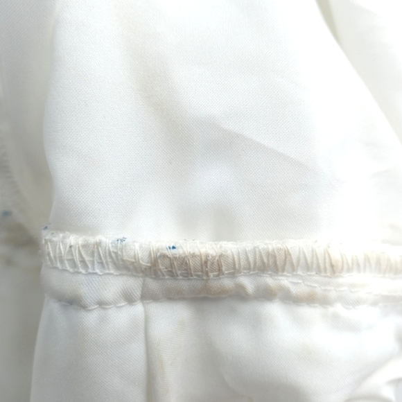 Anthropologie Moulinett Soeurs Dress Seapane Eyelet White Blue - Picture 5 of 15